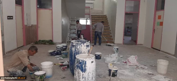 پایان عملیات رنگ آمیزی بخشی از خوابگاه، ساختمان اداری و آموزشی و سلف سرویس مرکز آموزش عالی شهید مطهری خوی  3