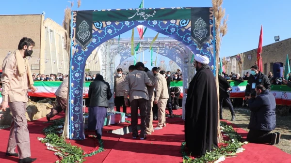 با تدفین شهید گمنام ، بوی شهادت پردیس شهید رجایی ارومیه را فراگرفت . 2