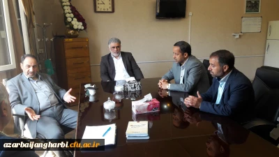 دیدار جناب آقای دکتر عیسی زاده نماینده محترم مردم میاندوآب در مجلس شورای اسلامی با دکتر سلیمانی اصل مدیریت محترم امور پردیس های استان آذربایجان غربی 