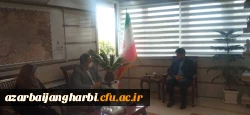 دیدار جناب آقای دکتر سلیمانی اصل  و سرکار خانم دکتر داهیم با جناب آقای دکتر رهبردین معاونت محترم عمرانی استانداری آذربایجان غربی 2