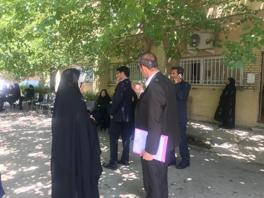 بازدید معاون مرکز برنامه ریزی منابع انسانی و امور اداری وزارت آموزش و پرورش از  روند مصاحبه آزمون استخدامی -پردیس علامه طباطبایی 4