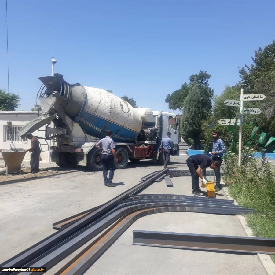 آغاز ساخت مقبره یادبود شهید گمنام پردیس شهید رجایی ارومیه 7