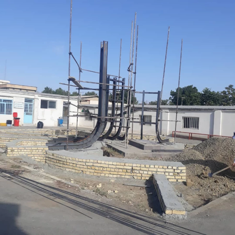 آغاز ساخت مقبره یادبود شهید گمنام پردیس شهید رجایی ارومیه 9