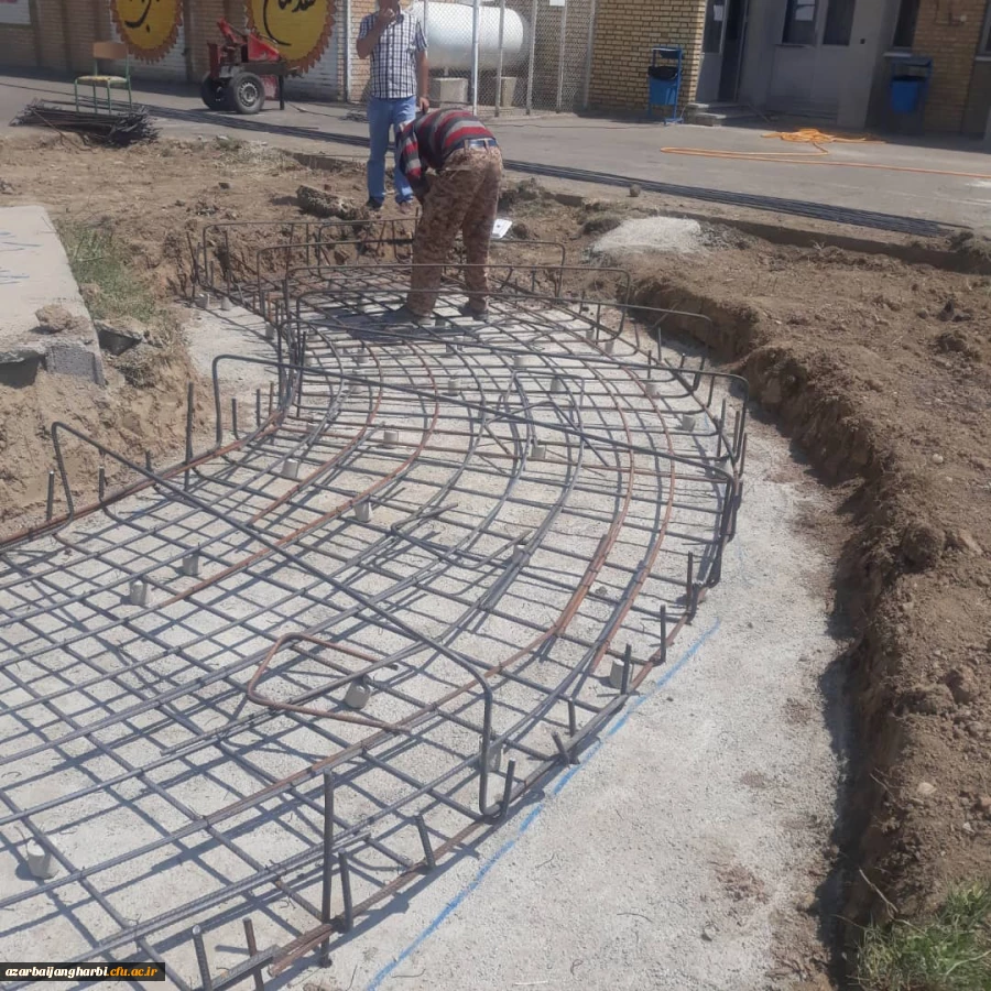 آغاز ساخت مقبره یادبود شهید گمنام پردیس شهید رجایی ارومیه 10