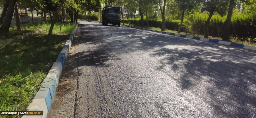 اتمام عملیات آسفالت ریزی خیابان های محوطه دانشگاه فرهنگیان استان آذربایجان غربی 5