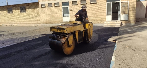 اتمام عملیات آسفالت ریزی خیابان های محوطه دانشگاه فرهنگیان استان آذربایجان غربی 6