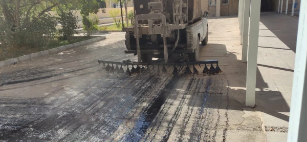 اتمام عملیات آسفالت ریزی خیابان های محوطه دانشگاه فرهنگیان استان آذربایجان غربی 7