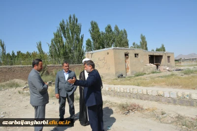 بازدید دکتر صفری معاونت محترم عمرانی شهرداری و  اعظم انهر عضو محترم شورای شهر ارومیه از پردیس شهید رجایی ارومیه 