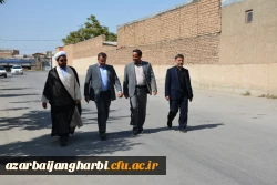 بازدید دکتر صفری معاونت محترم عمرانی شهرداری و  اعظم انهر عضو محترم شورای شهر ارومیه از پردیس شهید رجایی ارومیه  8