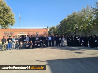 بدرقه زائران سیدالشهدا ، ابا عبدالله الحسین  با حضور سرپرست مدیریت پردیس های استان و سرپرست پردیس علامه طباطبایی ارومیه