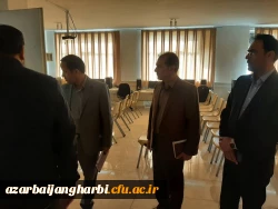 بازدید مدیریت محترم استانی دانسگاه فرهنگیان و هیئت همراه از ساختمان های زلزله زده مرکز شهید مطهری(ره) خوی 2