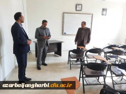 بازدید مدیریت محترم استانی دانسگاه فرهنگیان و هیئت همراه از ساختمان های زلزله زده مرکز شهید مطهری(ره) خوی 3