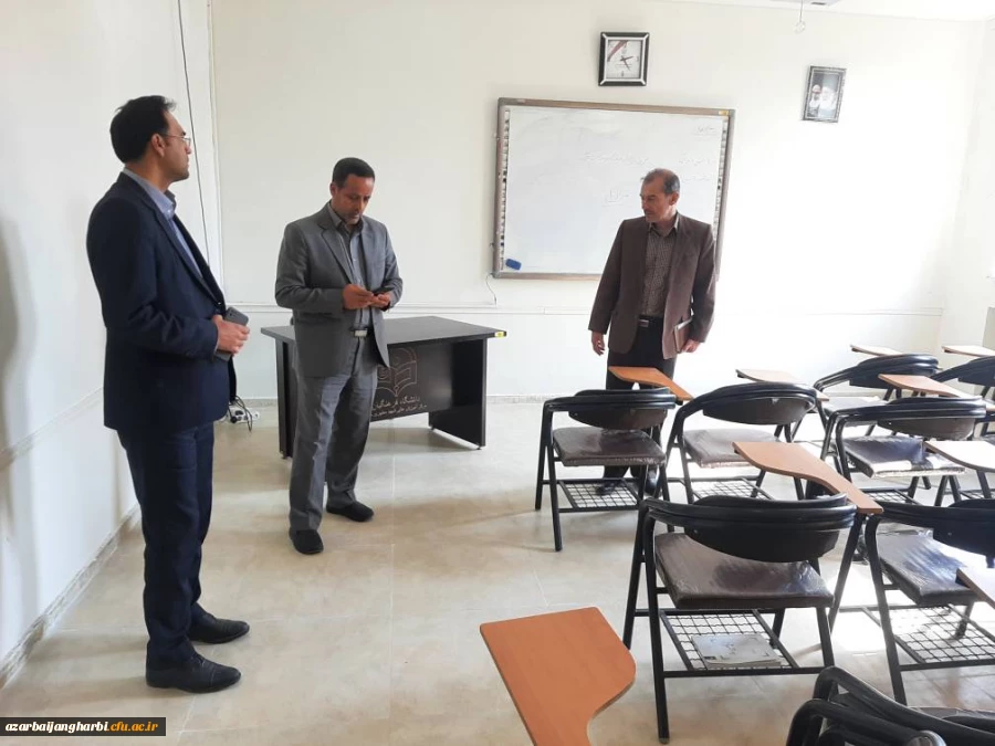 بازدید مدیریت محترم استانی دانسگاه فرهنگیان و هیئت همراه از ساختمان های زلزله زده مرکز شهید مطهری(ره) خوی 3