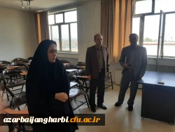 بازدید مدیریت محترم استانی دانسگاه فرهنگیان و هیئت همراه از ساختمان های زلزله زده مرکز شهید مطهری(ره) خوی 4