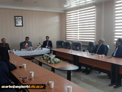 جلسه هم اندیشی با همکاران مرکز شهید مطهری(ره) خوی با حضور مدیریت محترم استانی دانشگاه فرهنگیان و حراست محترم و بازرسی محترم دانشگاه