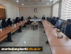 جلسه هم اندیشی با همکاران مرکز شهید مطهری(ره) خوی با حضور مدیریت محترم استانی دانشگاه فرهنگیان و حراست محترم و بازرسی محترم دانشگاه 2