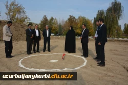 گزراش تصوی کلنگ زنی و شروع به کار عملیات پروژه بزرگ احداث سالن فرهنگی، ورزشی پردیس شهید رجایی ارومیه 2