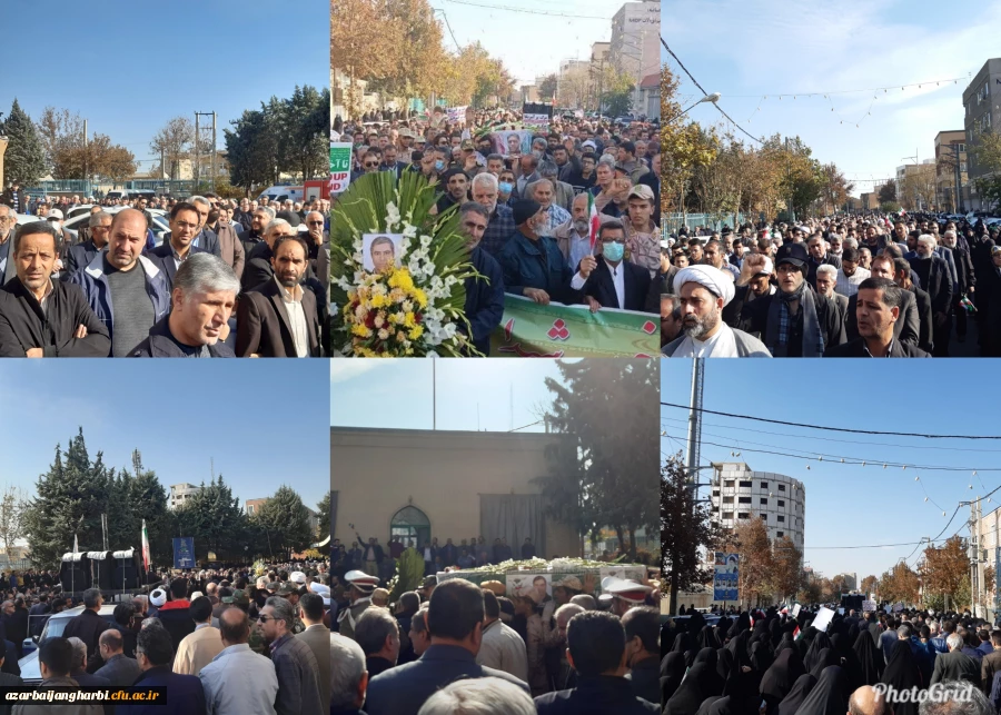 تشییع پیکر مطهر شهید مدافع امنیت در ارومیه 2