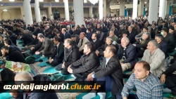 حضور مدیریت استانی، مسئولین و اساتید دانشگاه فرهنگیان آذربایجان غربی در نماز جمعه 4