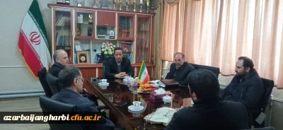 در دانشگاه فرهنگیان استان آذربایجان غربی برگزار شد:

دیدار هیئت مدیره دارالحافظین قرآن کریم استان آذربایجان غربی با مدیریت امور پردیس های استانی دانشگاه فرهنگیان