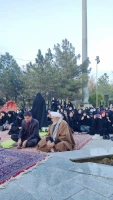 ضیافت افطار،قرائت قران، غبار روبی مزار شهدا،مداحی و روایت گری 13