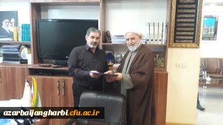 دیدار حجت الاسلام اصغری با سپهری رئیس سازمان برنامه و بودجه استان آذربایجان غربی