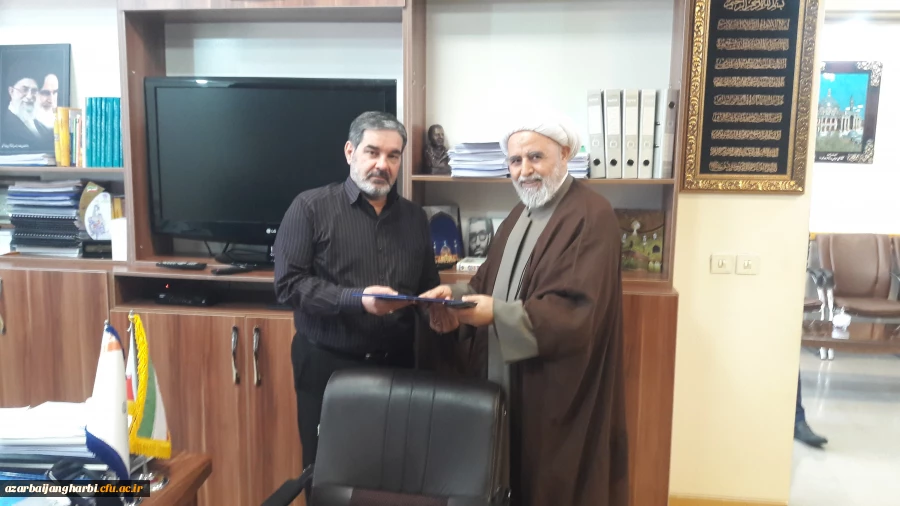 دیدار حجت الاسلام اصغری با سپهری رئیس سازمان برنامه و بودجه استان آذربایجان غربی 2