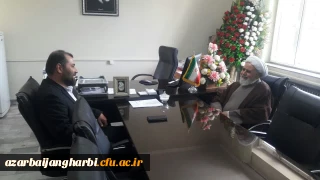 حجت الاسلام اصغری با امیر سعید رئیس اداره منابع طبیعی شهرستان ارومیه دیدار و گفت و گو کرد