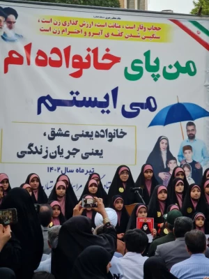 اجتماع بزرگ مردمی با هدف «دفاع از ارزش های دینی و عفاف و حجاب» به مناسبت هفته ملی عفاف و حجاب در شهرستان خوی  2