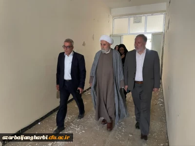 بازدید مدیریت امور پردیس های استان آذربایجان غربی، فرماندار و معاون عمرانی فرماندار از ساختمان های مرکز آموزش عالی شهید مطهری