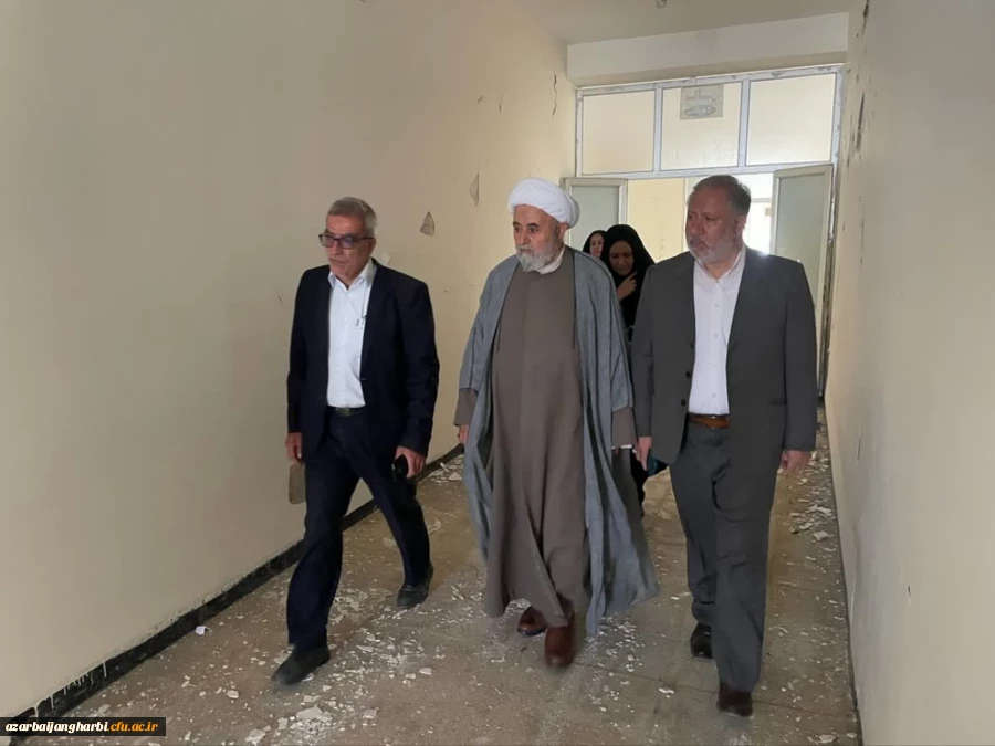 بازدید مدیریت امور پردیس های استان آذربایجان غربی، فرماندار و معاون عمرانی فرماندار از ساختمان های مرکز آموزش عالی شهید مطهری 2