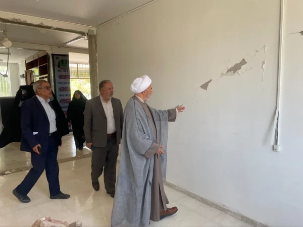 بازدید مدیریت امور پردیس های استان آذربایجان غربی، فرماندار و معاون عمرانی فرماندار از ساختمان های مرکز آموزش عالی شهید مطهری 4