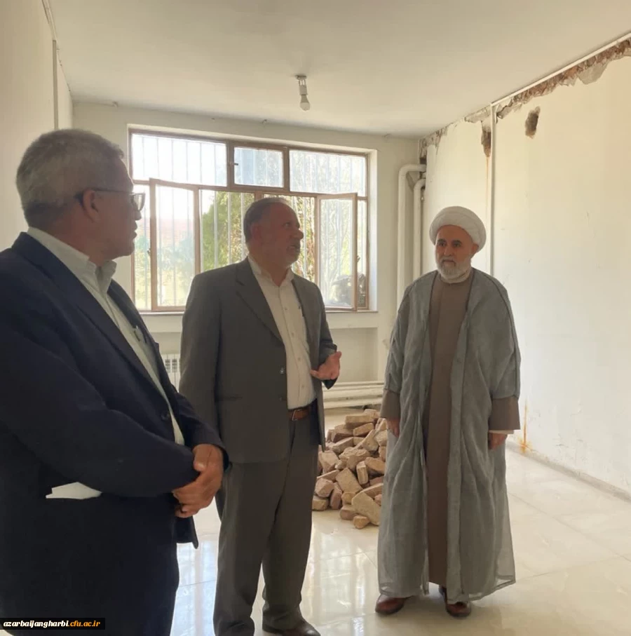 بازدید مدیریت امور پردیس های استان آذربایجان غربی، فرماندار و معاون عمرانی فرماندار از ساختمان های مرکز آموزش عالی شهید مطهری 5