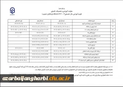 تقویم آموزشی سال تحصیلی 1403-1402 دانشگاه فرهنگیان اعلام شد
 2
