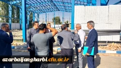 معاون توسعه و منابع سازمان مرکزی از روند احداث سالن ورزشی پردیس شهید رجایی ارومیه بازدید کرد 2