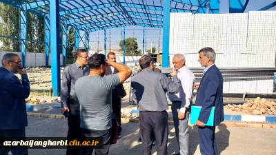 معاون توسعه و منابع سازمان مرکزی از روند احداث سالن ورزشی پردیس شهید رجایی ارومیه بازدید کرد