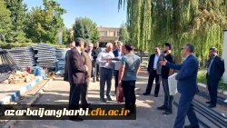 معاون توسعه و منابع سازمان مرکزی از روند احداث سالن ورزشی پردیس شهید رجایی ارومیه بازدید کرد 4