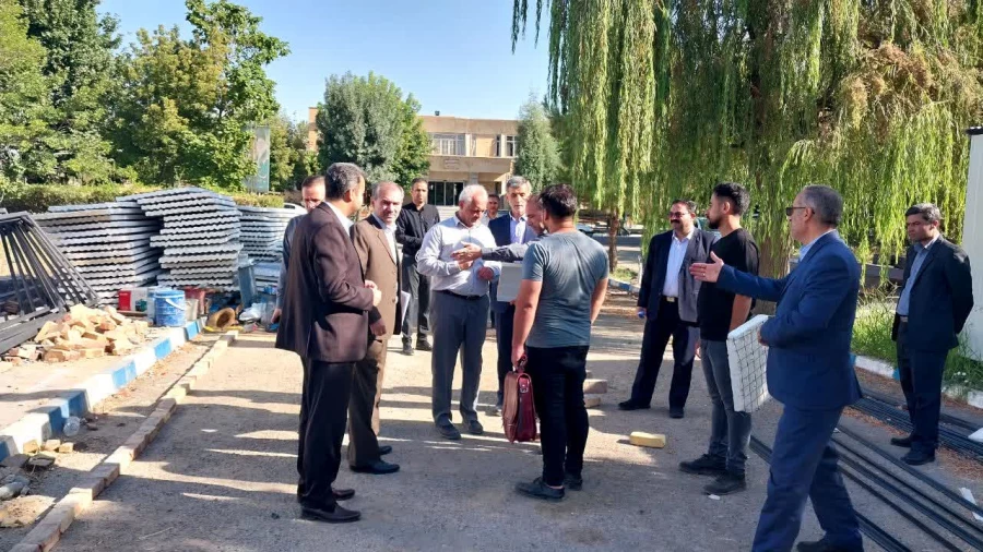 معاون توسعه و منابع سازمان مرکزی از روند احداث سالن ورزشی پردیس شهید رجایی ارومیه بازدید کرد 4