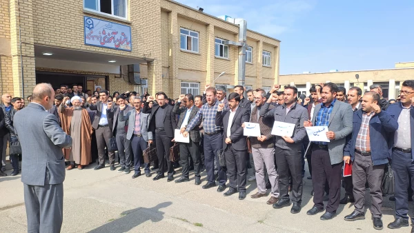 اجتماع دانشجویان دانشگاه فرهنگیان آذربایجان غربی در محکومیت بمباران غزه 2