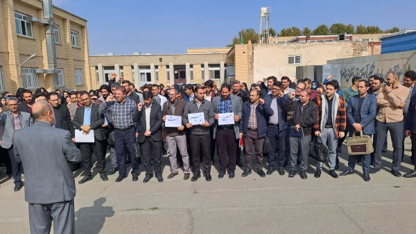 اجتماع دانشجویان دانشگاه فرهنگیان آذربایجان غربی در محکومیت بمباران غزه 3