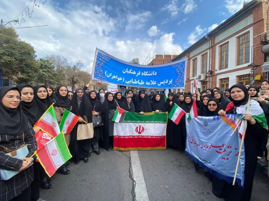 حضور پرشور دانشگاه فرهنگیان پردیس علامه طباطبایی ارومیه در یوم الله 13 آبان 19