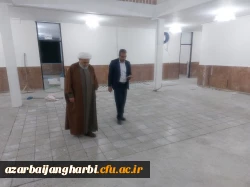 حجت الاسلام اصغری از آخرین روند بازسازی دبیرستان شهید مصطفی خمینی بازدید کرد 2