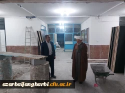 حجت الاسلام اصغری از آخرین روند بازسازی دبیرستان شهید مصطفی خمینی بازدید کرد 4
