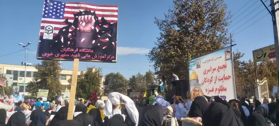 شرکت حداکثری اساتید، دانشجویان و همکاران مرکز آموزش عالی شهید مطهری خوی در تجمع سراسری حمایت از کودکان مظلوم غزه 7