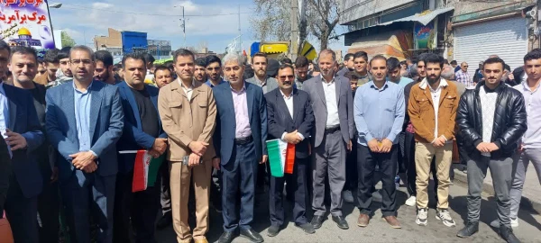 حضور دانشگاهیان دانشگاه فرهنگیان آذربایجان غربی در راهپیمایی روز قدس 3