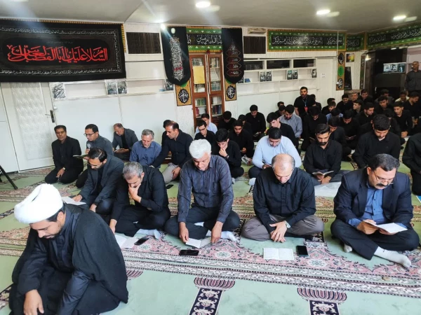 مراسم قرائت زیارت عاشورا در نمازخانه پردیس شهید رجایی ارومیه برگزار شد 3