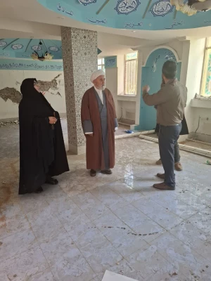 ریاست دانشگاه فرهنگیان استان آذربایجان غربی از روند بازسازی خوی بازدید کرد 3