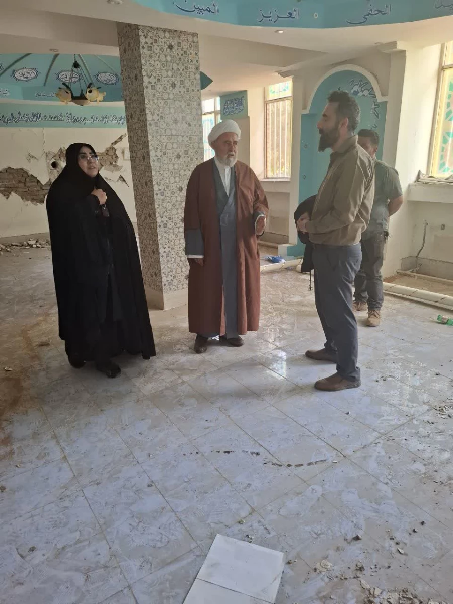 ریاست دانشگاه فرهنگیان استان آذربایجان غربی از روند بازسازی خوی بازدید کرد 4