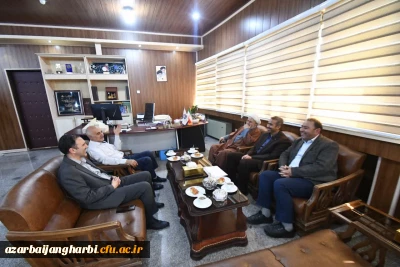 حجت الاسلام و المسلمین محمود اصغری با سرپرست جدید دانشگاه ارومیه دیدار و گفت و کرد