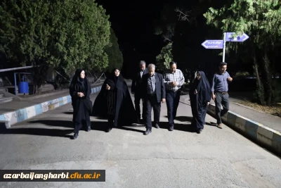بازدید شبانه مدیرکل آموزش و پرورش استان از دانشگاه فرهنگیان شهید مطهری خوی